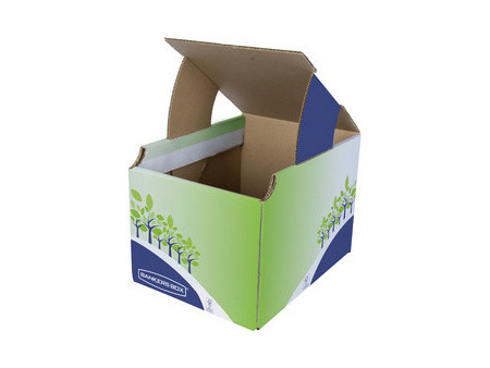 Fellowes BANKERS BOX Collecteur de recyclage, vert/bleu