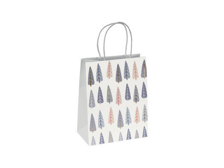 sigel Sac cadeau de Noël 'Pine trees', petit