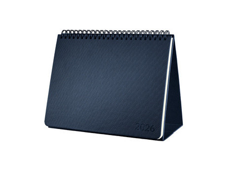 sigel Calendrier de table Conceptum 2026, env. A5, bleu