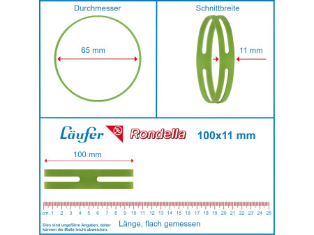 Läufer Elastiques en X dans une boîte - 30 g, 100 x 11 mm,