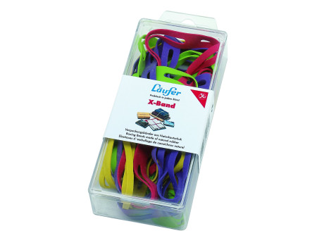 Läufer Elastiques en X dans une boîte - 30 g, 130 x 11 mm,