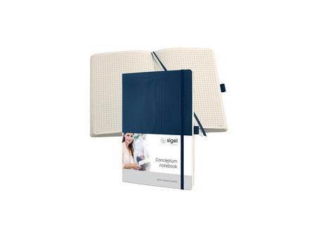 sigel Carnet de notes Conceptum, A4, uni, noir