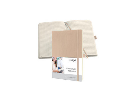 sigel Carnet de notes Conceptum, A4, uni, noir