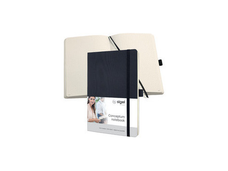 sigel Carnet de notes Conceptum, A5, uni, noir