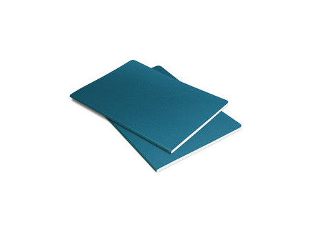 sigel Carnet Linescape, A5, quadrillé, bleu / vert fluo