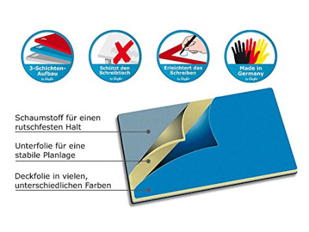 Läufer Sous-main DURELLA SOFT, 500 x 650 mm, noir
