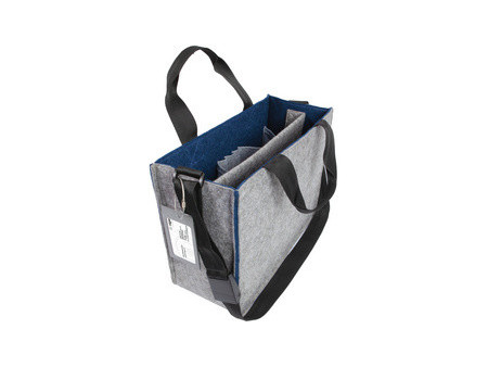 sigel Sacoche en feutre Desk Sharing Bag Bicolor M, bleu