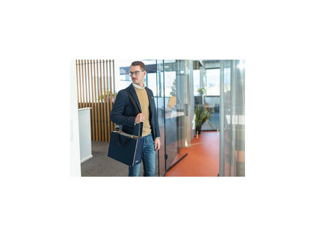 sigel Sacoche en feutre Desk Sharing Bag Bicolor M, marron