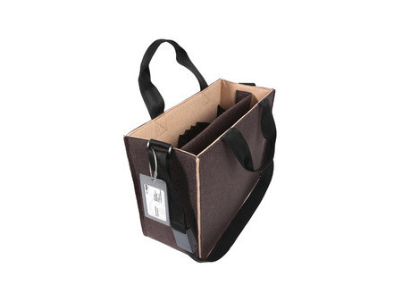 sigel Sacoche en feutre Desk Sharing Bag Bicolor M, marron