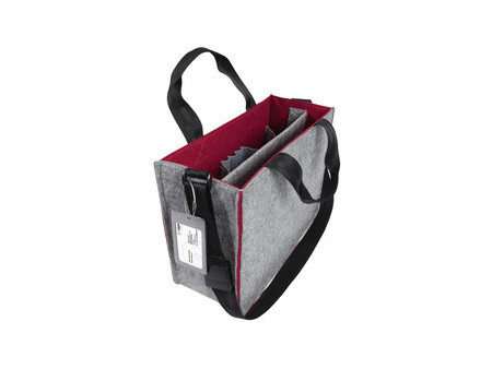 sigel Sacoche en feutre Desk Sharing Bag Bicolor M, marron