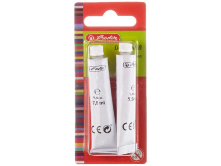herlitz Blanc de fond, contenu: 2 tubes de 7,5 ml