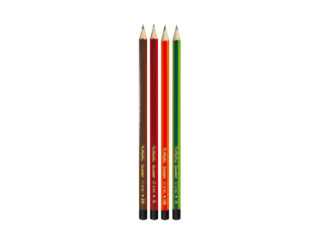 herlitz Crayon Scolair, hexagonal, set de 4, assorti