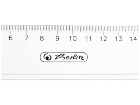 herlitz Règle plate, longueur: 300 mm, transparente