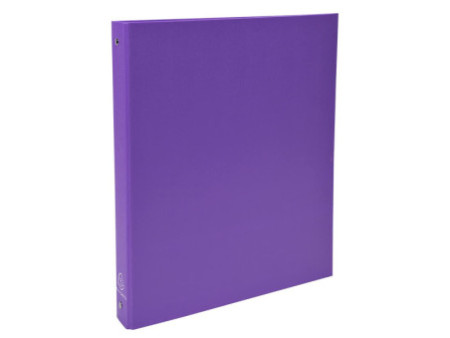 EXACOMPTA Classeur rembordé PP, A4, 4 anneaux, violet