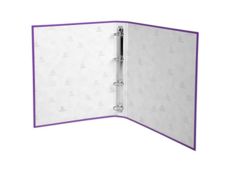 EXACOMPTA Classeur rembordé PP, A4, 4 anneaux, violet