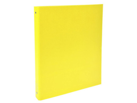 EXACOMPTA Classeur rembordé PP, A4, 4 anneaux, jaune