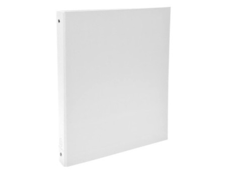 EXACOMPTA Classeur rembordé PP, A4, 4 anneaux, blanc