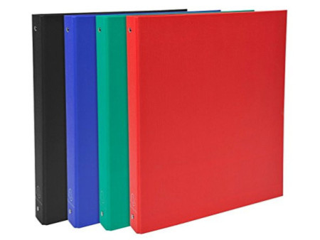 EXACOMPTA Classeur rembordé PP, A4, 2 anneaux, rouge