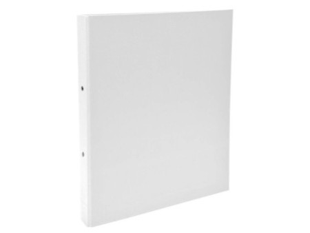 EXACOMPTA Classeur rembordé PP, A4, 2 anneaux, blanc