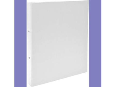 EXACOMPTA Classeur rembordé PP, A4, 2 anneaux, blanc