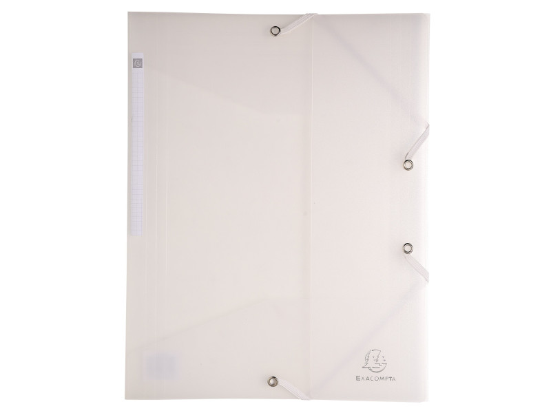 EXACOMPTA Chemise à élastiques Chromaline, PP, A4, blanc