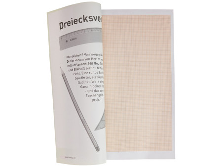 herlitz Bloc de papier millimétré A3, 80 g/m2, 20 feuilles
