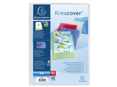 EXACOMPTA Protège-documents Kreacover, A4, PP, assorti