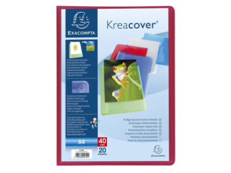 EXACOMPTA Protège-documents Kreacover, A4, PP, assorti