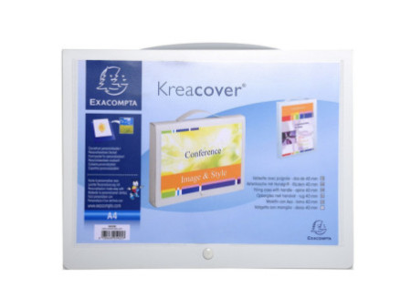EXACOMPTA Boîte valisette avec poignée Kreacover, A4, PP