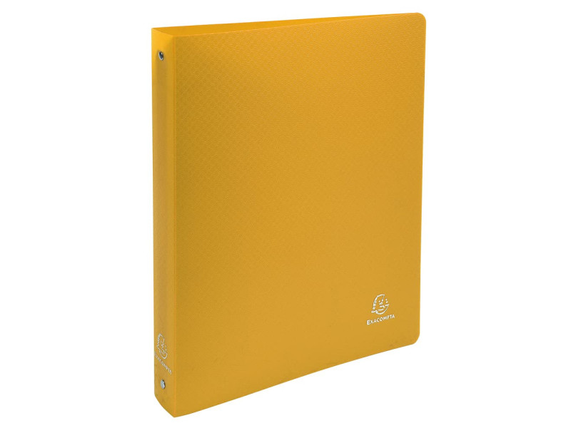 EXACOMPTA Classeur semi-rigide, PP, A4 Maxi, 4 anneaux,jaune