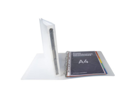 EXACOMPTA Classeur personnalisable Chromaline, A4 Maxi,blanc