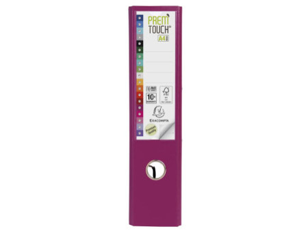 EXACOMPTA Classeur à levier PP Premium, A4, 80 mm, fuchsia
