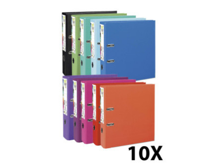 EXACOMPTA Classeur à levier PP Premium, A4, 80 mm, assorti