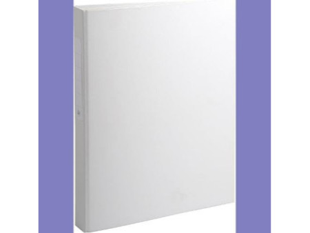 EXACOMPTA Classeur à anneaux, PP, 2 anneaux, A4, blanc