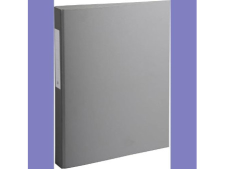 EXACOMPTA Classeur à anneaux, PP, 2 anneaux, A4, gris