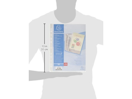 EXACOMPTA Pochette perforée, A4, PP, transparent