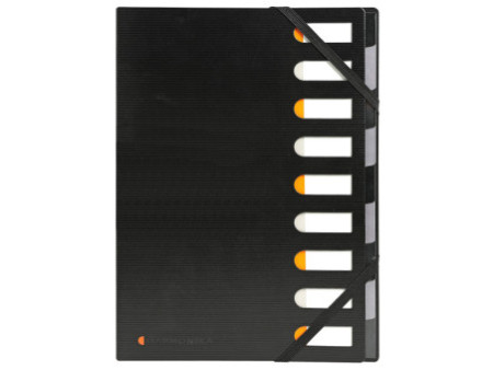 EXACOMPTA Trieur EXACTIVE, PP, 9 compartiments, noir