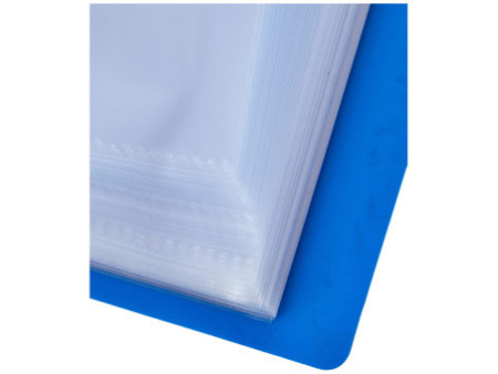 EXACOMPTA Protège-documents, A4, PP, 60 pochettes, bleu