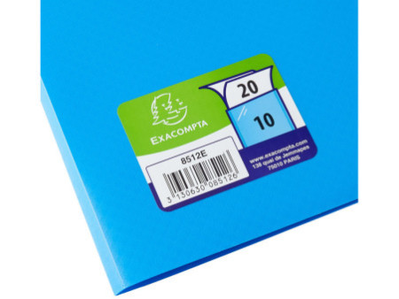 EXACOMPTA Protège-documents, A4, PP, 10 pochettes, bleu