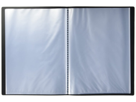 EXACOMPTA Protège-documents, A4, PP, 20 pochettes, noir