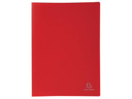 EXACOMPTA Protège-documents, A4, PP, 20 pochettes, rouge