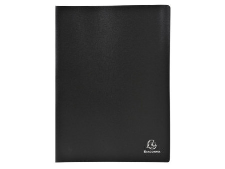 EXACOMPTA Protège-documents, A4, PP, 50 pochettes, noir