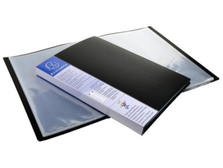 EXACOMPTA Protège-documents, A4, PP, 10 pochettes, noir