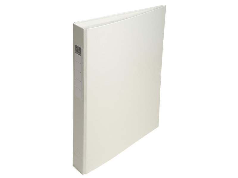 EXACOMPTA Classeur à anneaux, PP, 4 anneaux, A4, blanc