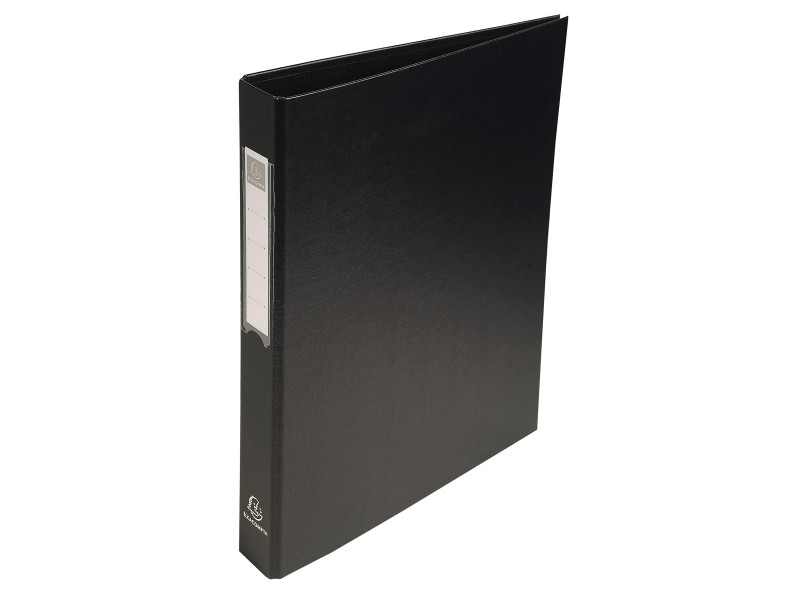 EXACOMPTA Classeur à anneaux, PP, 4 anneaux, A4, noir