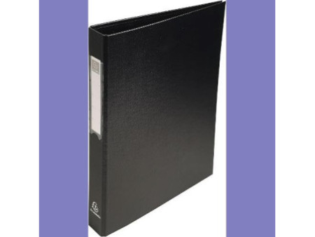 EXACOMPTA Classeur à anneaux, PP, 4 anneaux, A4, noir