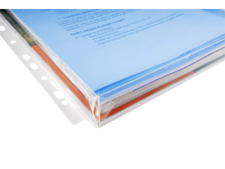 EXACOMPTA Pochette à soufflet perforée avec rabat, A4, PP