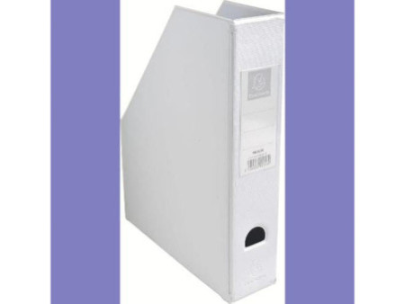 EXACOMPTA Porte-revues, A4, carton, 70 mm, blanc