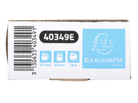 EXACOMPTA Bobines thermiques pour caisses, 57 mm x 18 m