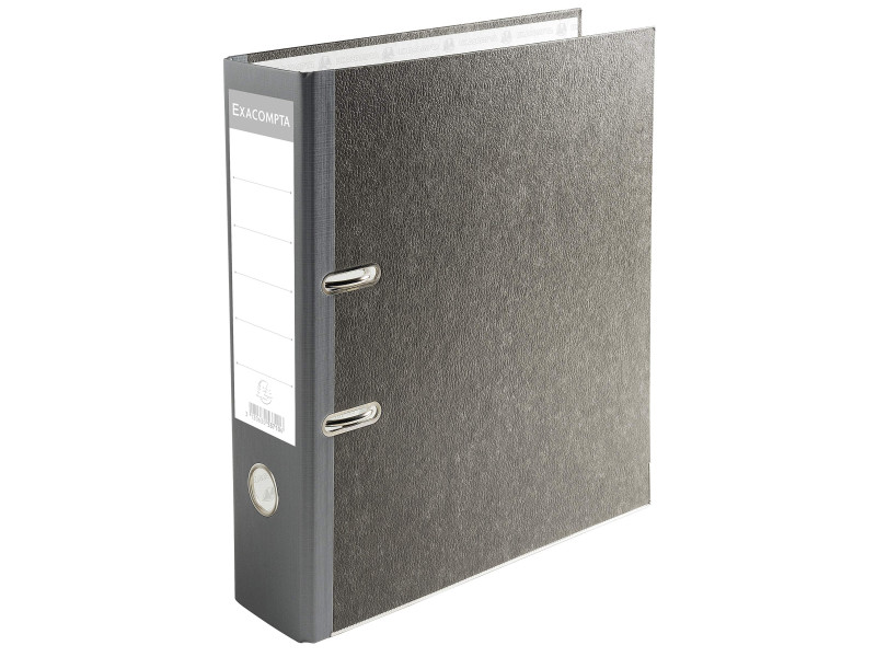 EXACOMPTA Classeur à levier papier marbré, A4, 70 mm, gris